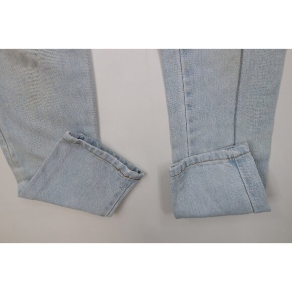 Vintage 90s Streetwear Womens 3 Distressed Relaxed Fit Tapered Denim Jeans USA - Picture 5 of 16